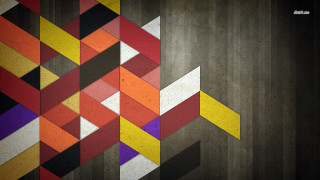 Colorful abstract geometric checkered floor - the bottom of the picture free wallpaper for desktop