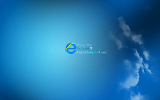 Blue sky clouds logo says - a blue logo free wallpaper
