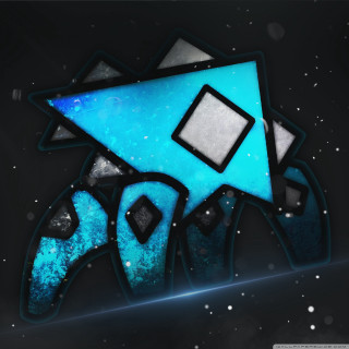 Blue black abstract design square - abstract design free wallpaper for tablet