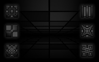 Black background squares shapes sizes - volumetric lighting free wallpaper for desktop