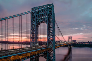 Bridge water sunset city distance - fitz henry lane free wallpaper for desktop