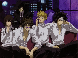 Young men couch purple walls - a couch in a room free wallpaper