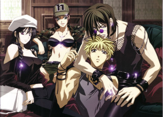 Anime characters couch window hat - a couch together free wallpaper