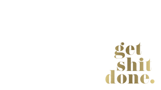 Get shit done gold foil - graphic free wallpaper