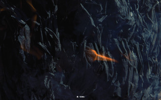 Fire black wall yellow flame - a yellow flame free wallpaper