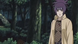 Man purple hair forest trees - ghost in the shell free wallpaper
