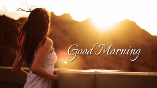 Woman standing sunshine good morning - shining free wallpaper