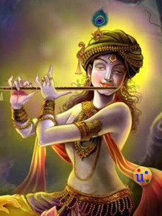 Woman playing flute peacock head - samikshavad free wallpaper for mobile