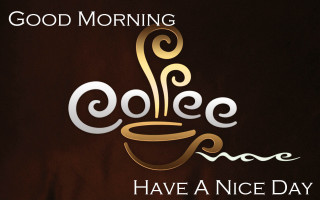 Coffee cup swirly good morning 2 - nice free wallpaper for desktop