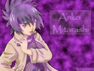 Anime character purple hair coat - the word free wallpaper