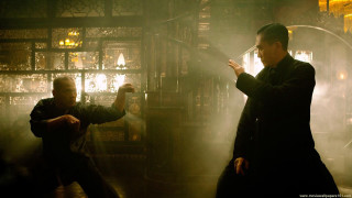 Black suit man cityscape night - a black suit free wallpaper