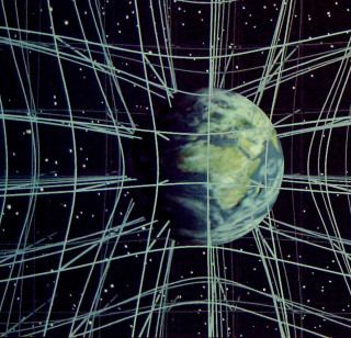 Earth stars night sky galaxy - free sci-fi wallpaper for tablet