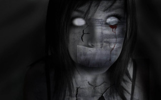 Creepy woman creepy face creepy - a creepy smile free wallpaper