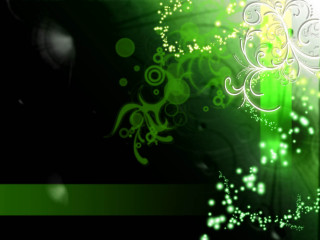 Green white background flower design - abstract art free wallpaper