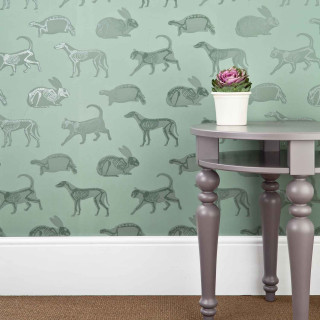 Small table potted plant animal - a storybook illustration free wallpaper for tablet