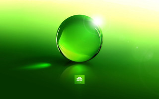 Green glass ball light green - a green surface free wallpaper