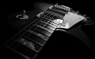 Black white guitar background monochrome 4 - grunge free wallpaper