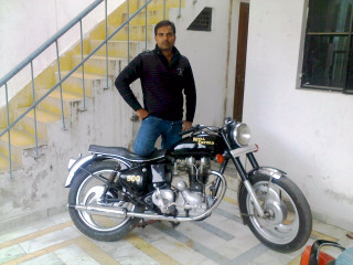 Man motorcycle room stairs railings - artgem free wallpaper