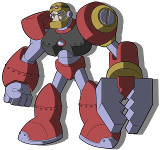 Cartoon robot suit yellow helmet - adam rex free wallpaper for tablet