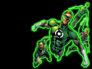 Green lantern flying arms out - a green lantern free wallpaper