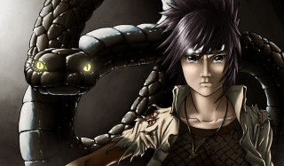 Man snake shoulder snake shoulder 2 - a green eye free wallpaper