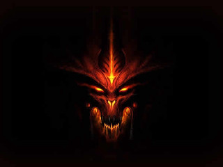 Demonic face glowing eyes glowing - in the dark free wallpaper for desktop