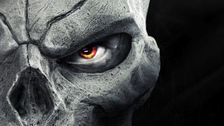 White skull red eyes gothic - a white skull free wallpaper