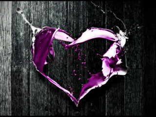 Broken heart wooden surface paint - a wooden background free wallpaper