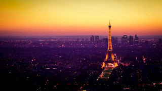 Tall tower bright sky night - paris school free wallpaper