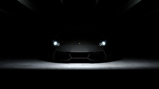 Black sports car dark room 19 - dark night free wallpaper