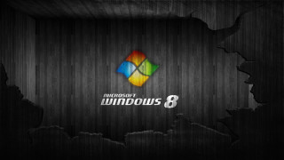 Black background colorful logo cracked - a colorful logo free wallpaper