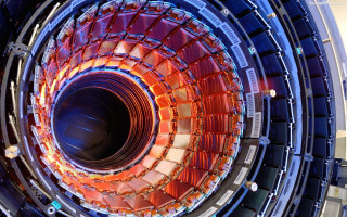 Metal hole brightlight bridge city - a large metal object free wallpaper for desktop