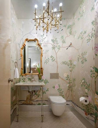 Bathroom chandelier toilet mirror artdeco - the ceiling free wallpaper for mobile