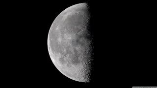 Half moon dark sky black 2 - a half moon free wallpaper