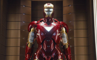 Ironman suit museum brick wall - edward simmons free wallpaper