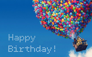 Floating house balloons happy birthday - pixar and disney animation free wallpaper