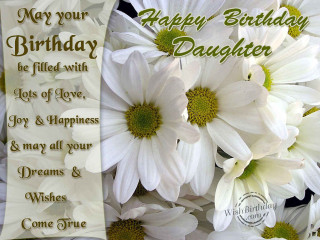 Birthday card white flowers message - a birthday card free wallpaper