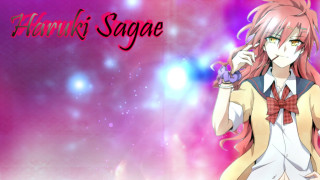 Girl long hair tie purple 2 - long hair and a tie free wallpaper