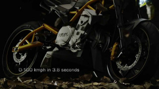 Motorcycle parked leaves dark caption - a motorcycle free wallpaper for desktop