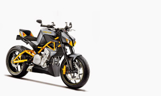 Motorcycle white background black yellow - stripe free wallpaper