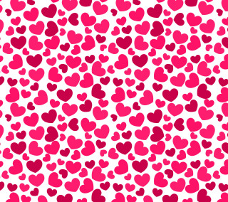 Hearts group white background pink - free hearts wallpaper for tablet