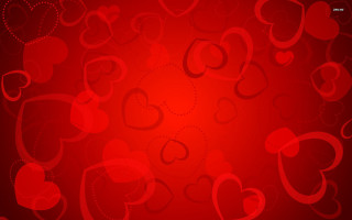 Red background hearts pattern repeating - heart free wallpaper