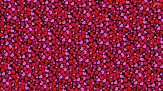 Red pink hearts black background - pincushion len free wallpaper