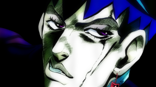 Blue hair purple eyes black - a red cross free wallpaper