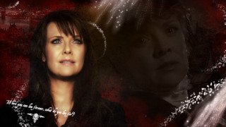 Woman blackshirt redbg shockart digital - grey background free wallpaper for desktop