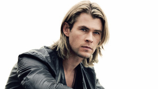Handsome man leather jacket blonde - long hair and a leather jacket free wallpaper