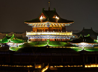 Building lights night sky background - emperor huizong of song free wallpaper for desktop