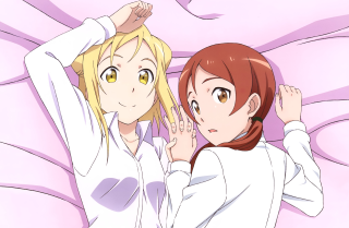 Anime girls bed hair ear - bourgeoi free wallpaper