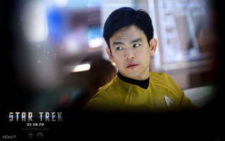 Man star trek uniform serious 2 - his face and shoulder free wallpaper