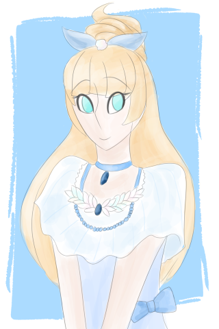 Alice prin blonde hair blue - inspired free wallpaper